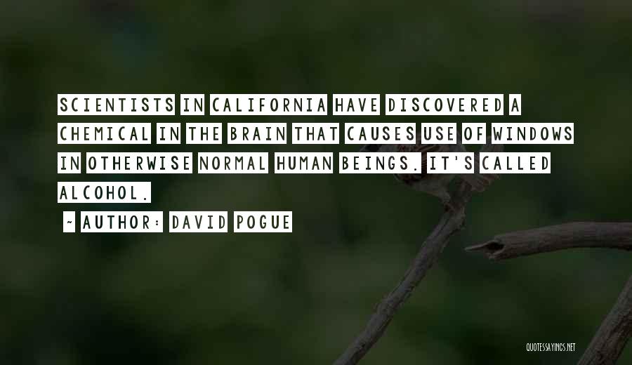Alcohol Use Quotes By David Pogue