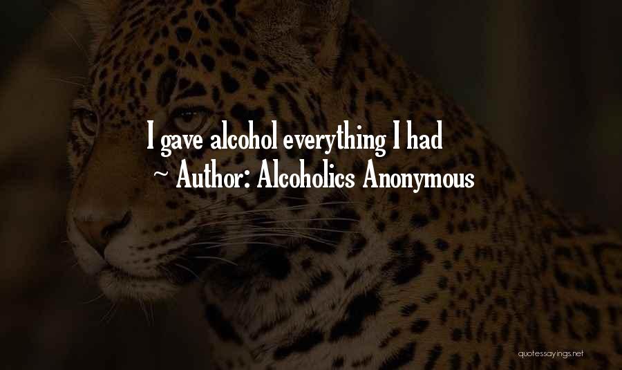 Alcoholics Anonymous Quotes 202775