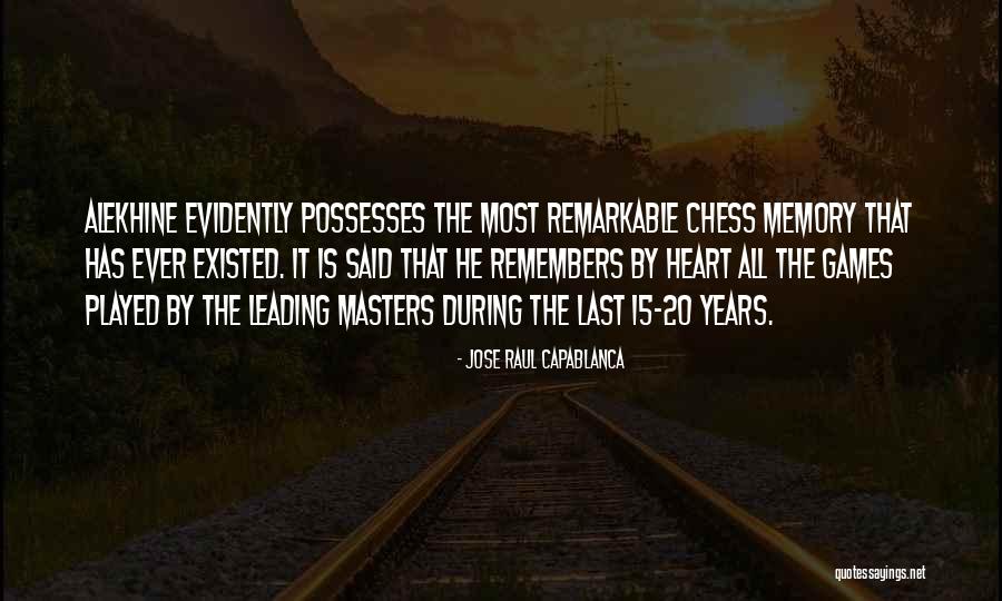 Alekhine Quotes By Jose Raul Capablanca Alekhine Quotes By Jose Raul Capablanca