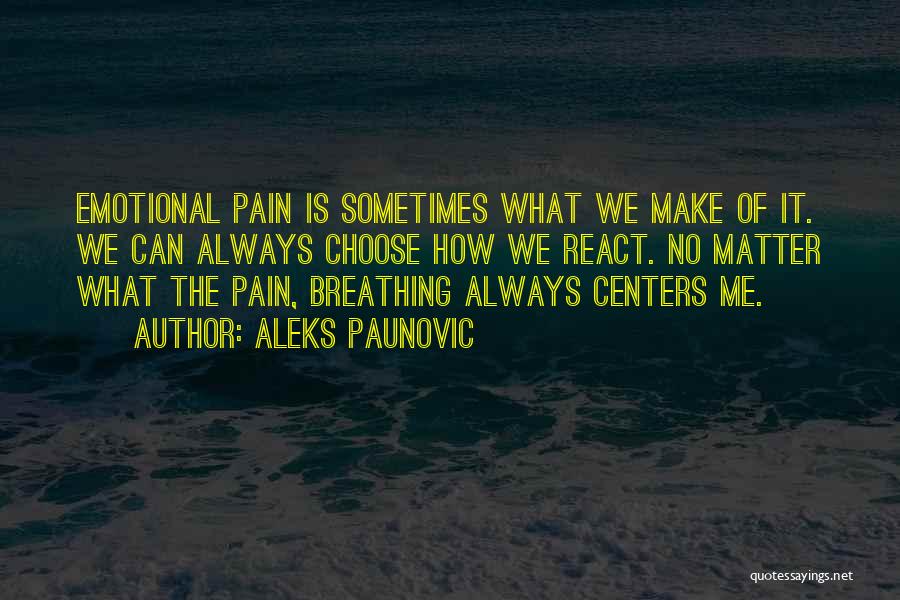 Aleks Paunovic Quotes 341015