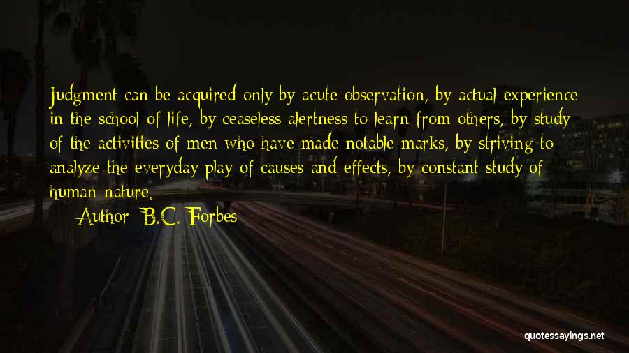 Alertness Quotes By B.C. Forbes