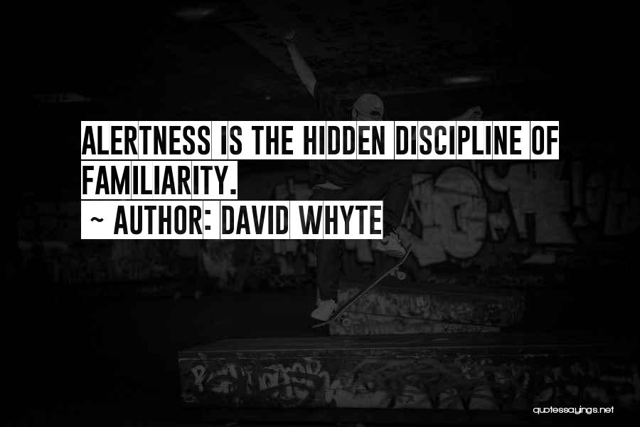 Alertness Quotes By David Whyte