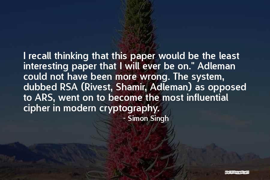 Aleta Ogord Quotes By Simon Singh Aleta Ogord Quotes By Simon Singh