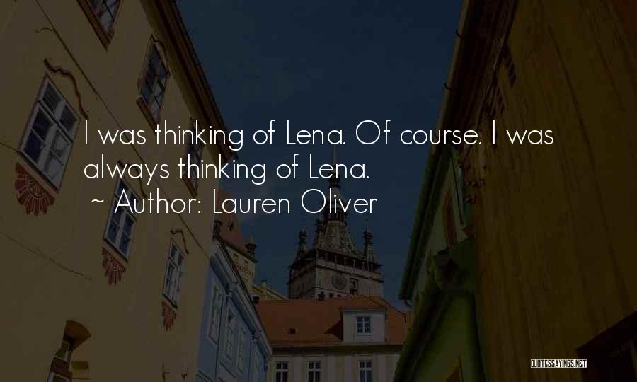 Alex And Lena Quotes By Lauren Oliver