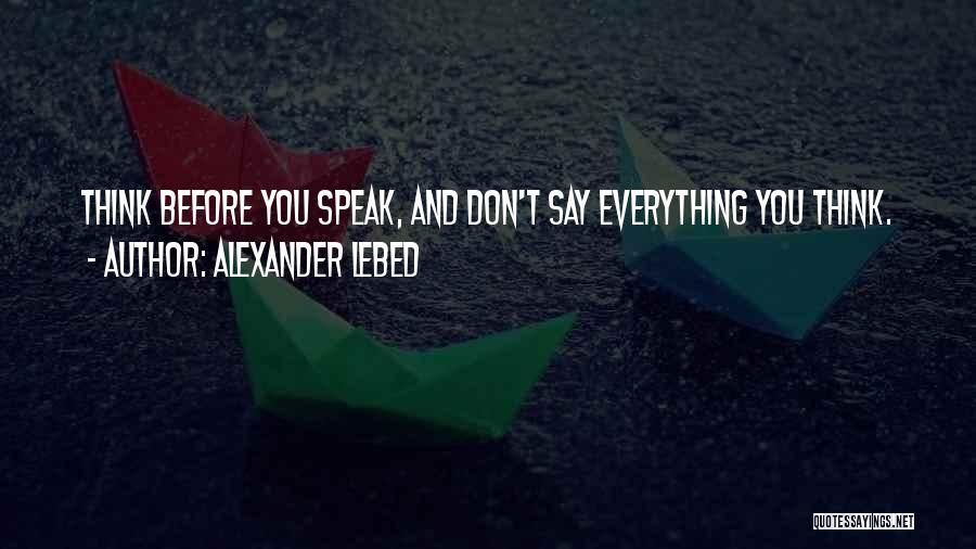 Alexander Lebed Quotes 2266187