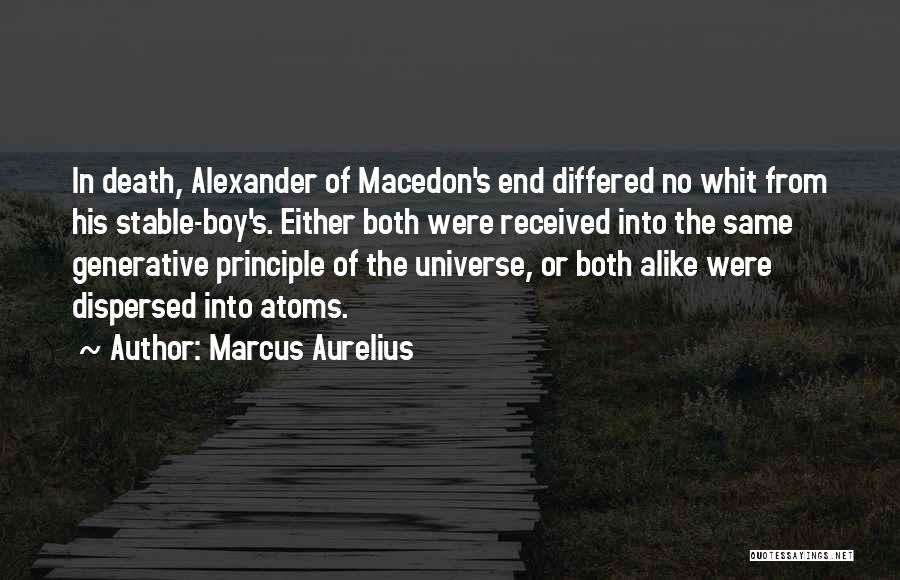 Alexander Macedon Quotes By Marcus Aurelius