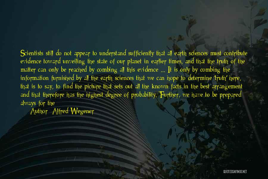 Alfred Wegener Quotes 180240