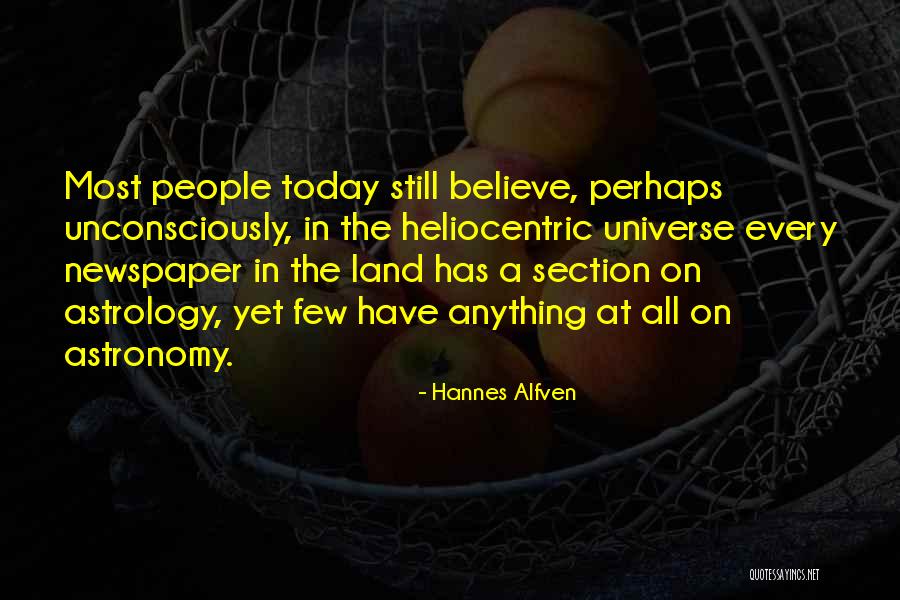 Alfven Quotes By Hannes Alfven