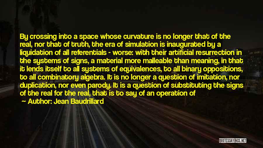 Algebra Quotes By Jean Baudrillard