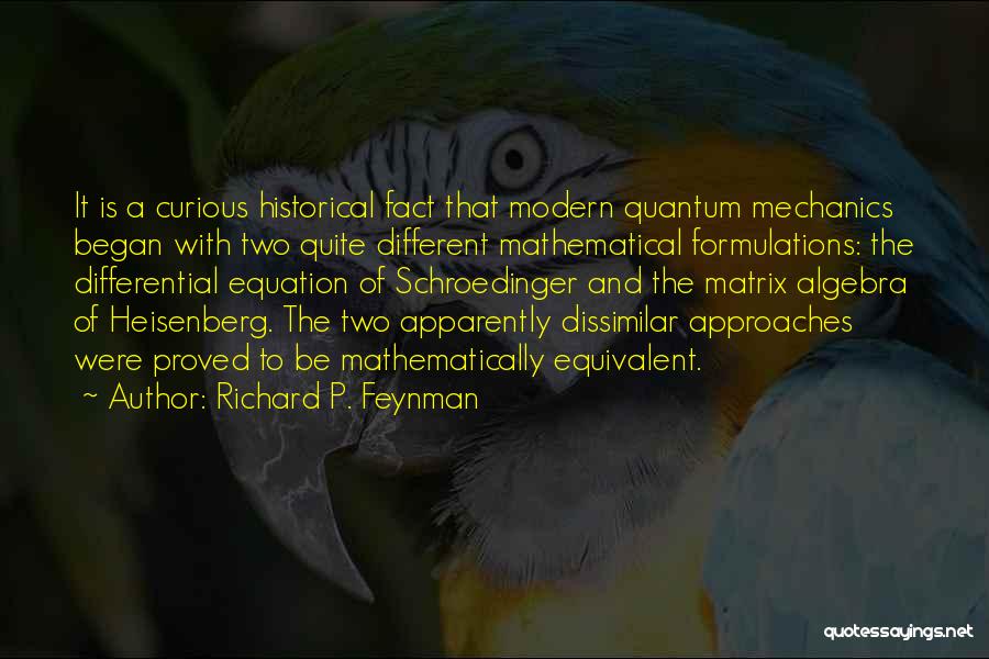 Algebra Quotes By Richard P. Feynman