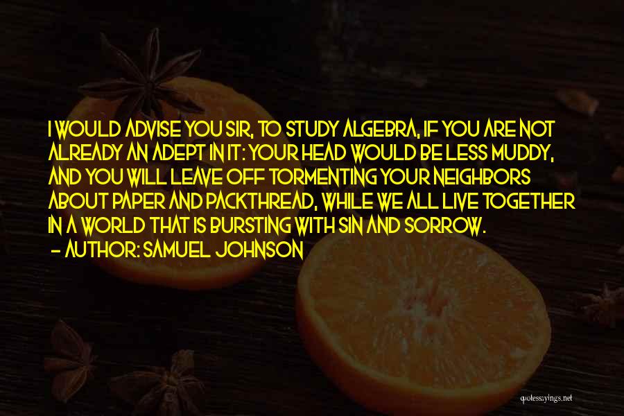 Algebra Quotes By Samuel Johnson