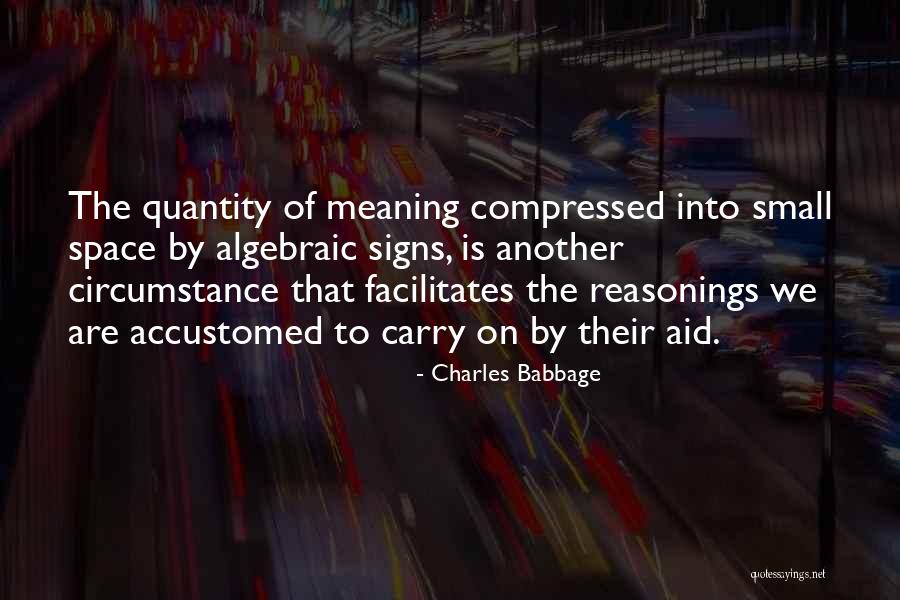 Algebraic Quotes By Charles Babbage