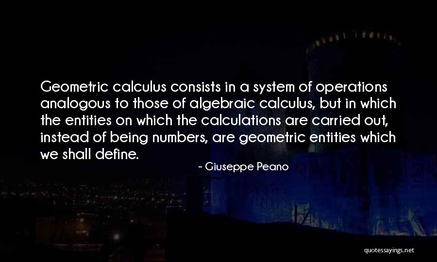 Algebraic Quotes By Giuseppe Peano Algebraic Quotes By Giuseppe Peano