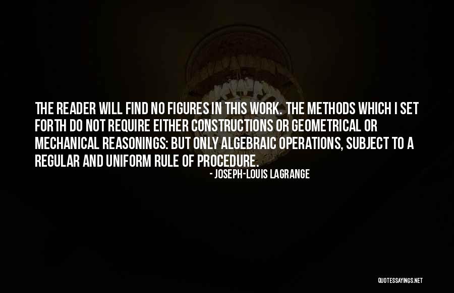 Algebraic Quotes By Joseph-Louis Lagrange