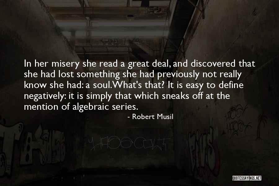 Algebraic Quotes By Robert Musil