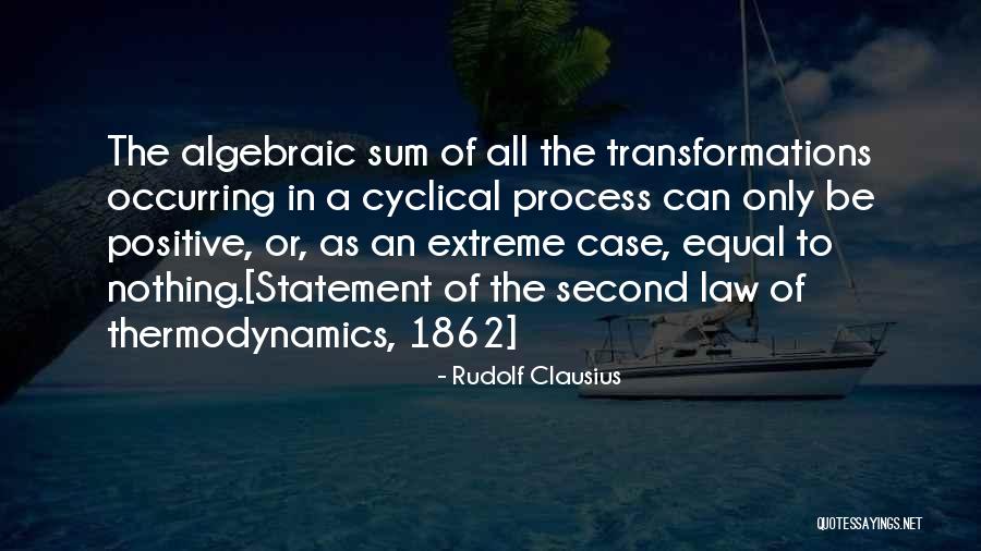 Algebraic Quotes By Rudolf Clausius