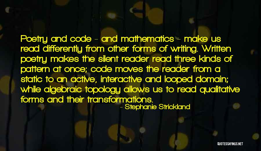 Algebraic Quotes By Stephanie Strickland