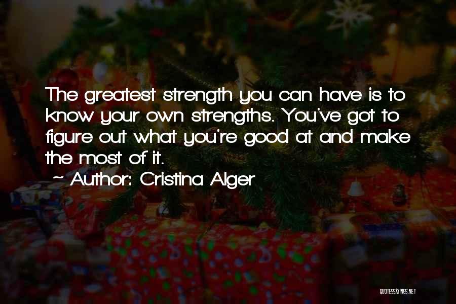Alger Quotes By Cristina Alger