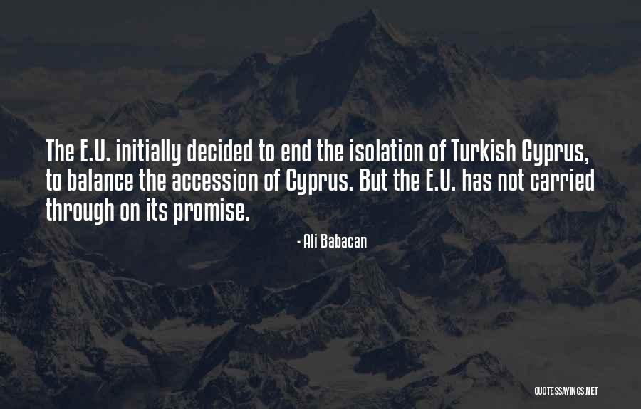 Ali Quotes By Ali Babacan