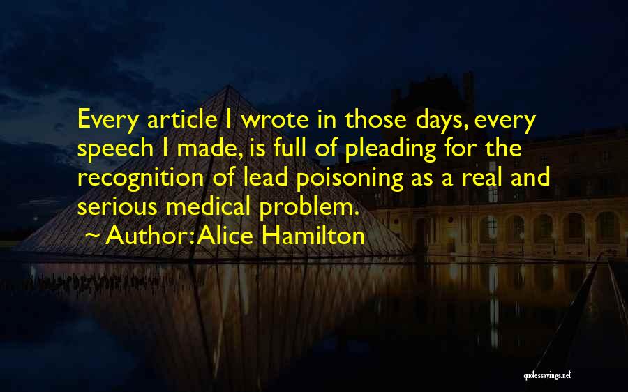 Alibarisflint Quotes By Alice Hamilton