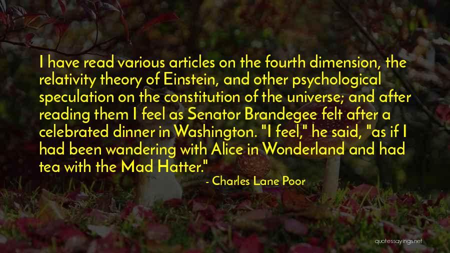 Alice In Wonderland Mad Hatter Best Quotes By Charles Lane Poor