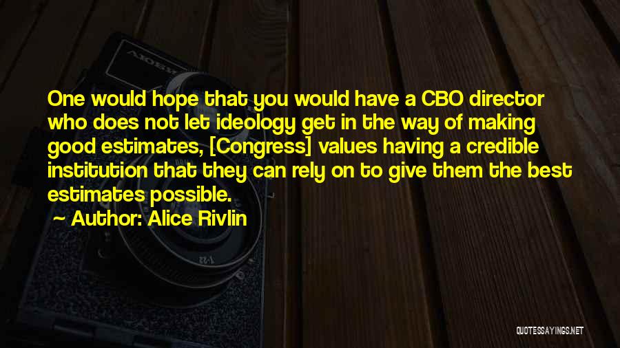 Alice Rivlin Quotes 100939