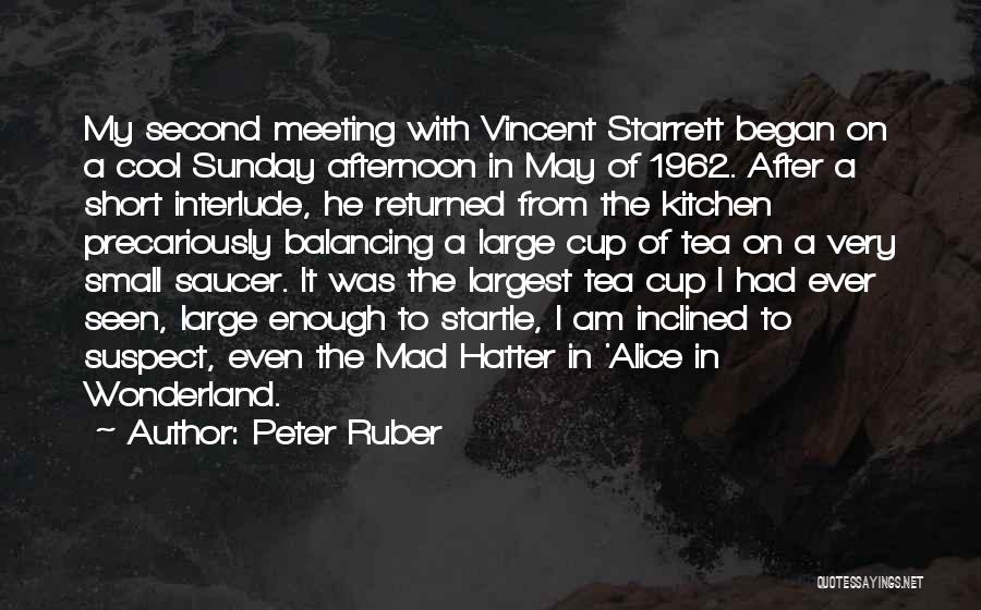Alice Wonderland Mad Hatter Quotes By Peter Ruber