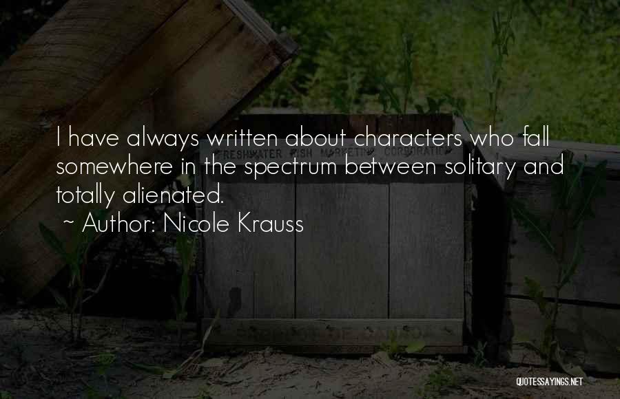 Alienated Quotes By Nicole Krauss