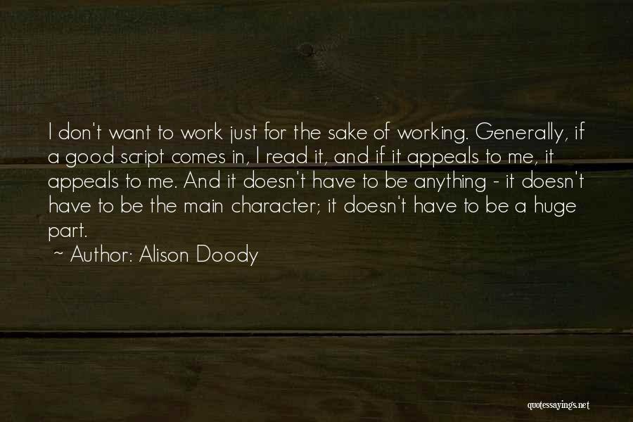 Alison Doody Quotes 1892953