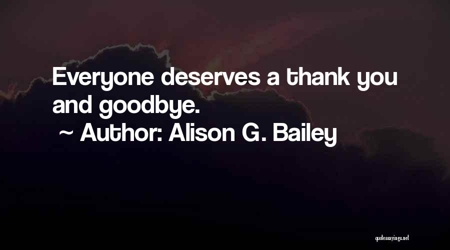 Alison G. Bailey Quotes 1378327