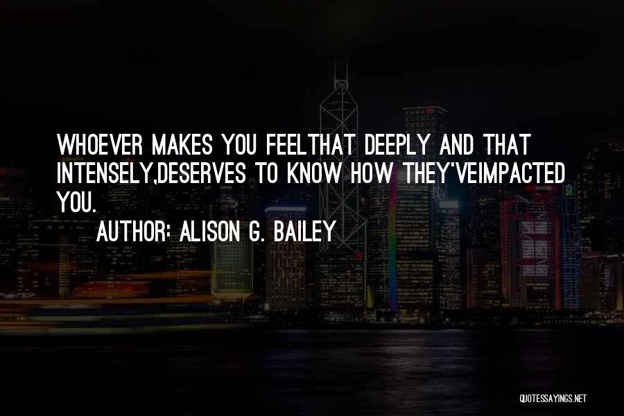Alison G. Bailey Quotes 732967