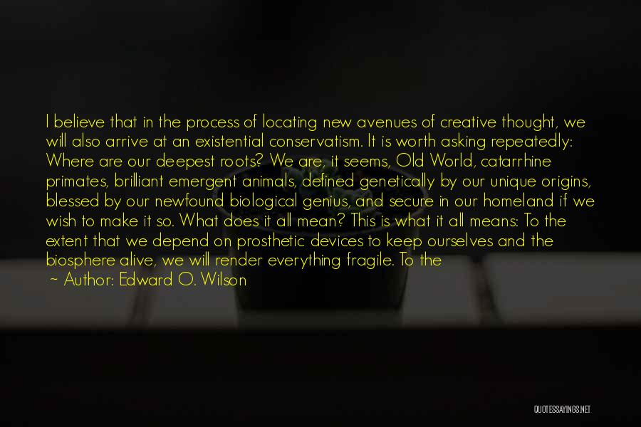 Alive And Blessed Quotes By Edward O. Wilson