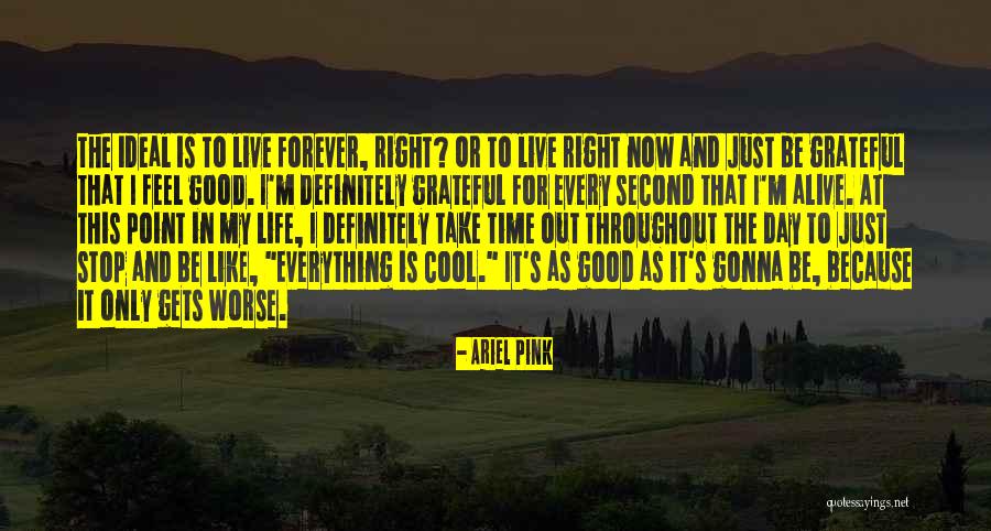 Alive And Grateful Quotes By Ariel Pink Alive And Grateful Quotes By Ariel Pink