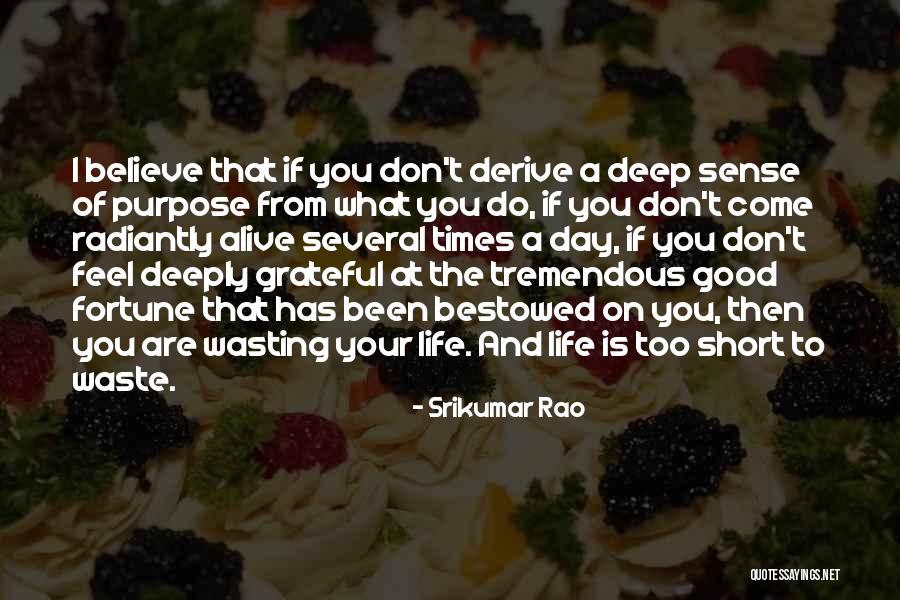 Alive And Grateful Quotes By Srikumar Rao Alive And Grateful Quotes By Srikumar Rao