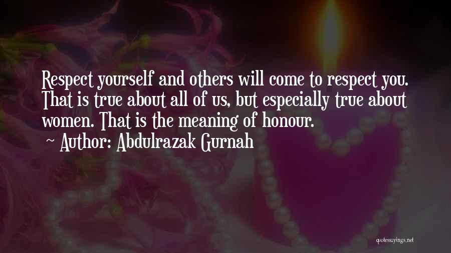 All About Yourself Quotes By Abdulrazak Gurnah