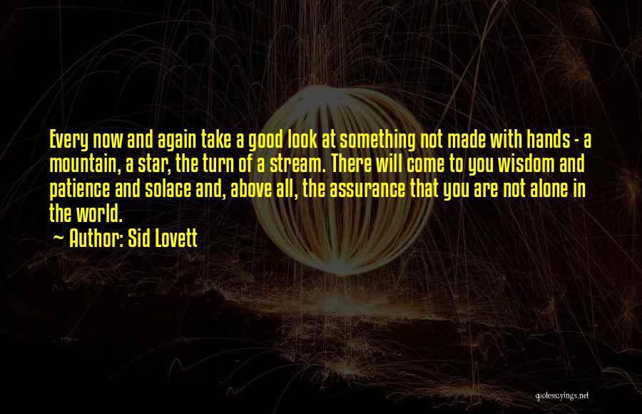 All Alone Again Quotes By Sid Lovett