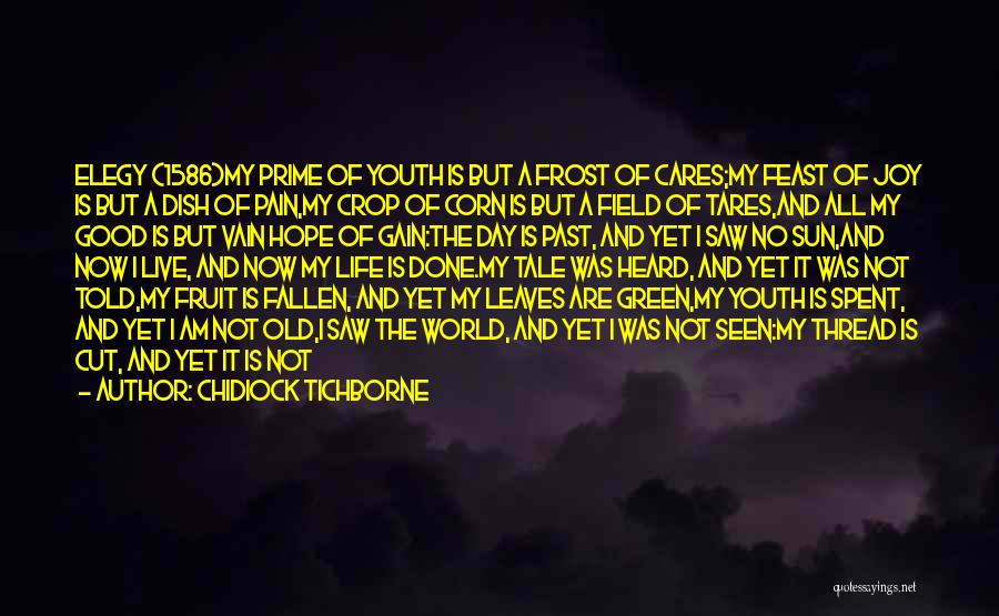 All But My Life Hope Quotes By Chidiock Tichborne
