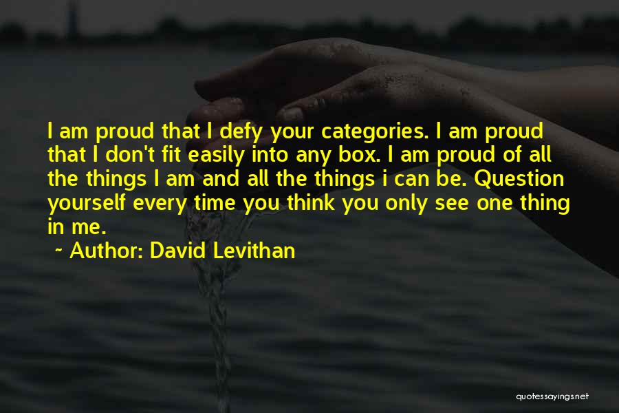 All Categories Quotes By David Levithan