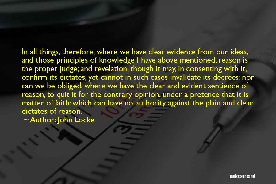 All Clear Quotes By John Locke