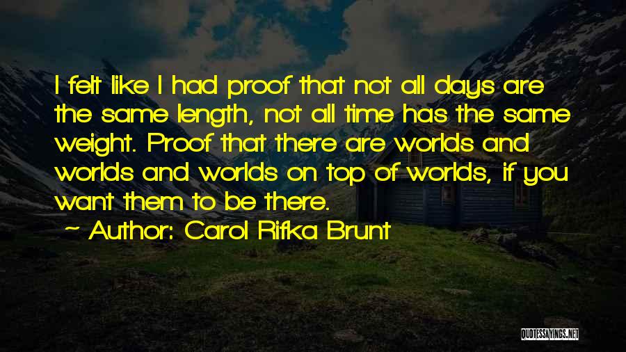 All Days Are Not Same Quotes By Carol Rifka Brunt