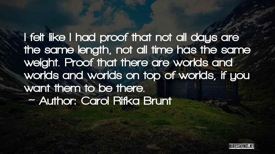 All Days Are Same Quotes By Carol Rifka Brunt