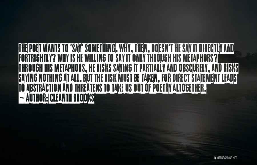All For Nothing Quotes By Cleanth Brooks