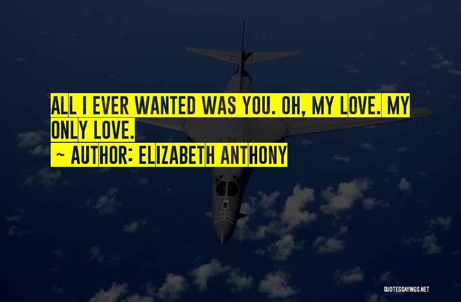 All I Ever Wanted Was You Quotes By Elizabeth Anthony