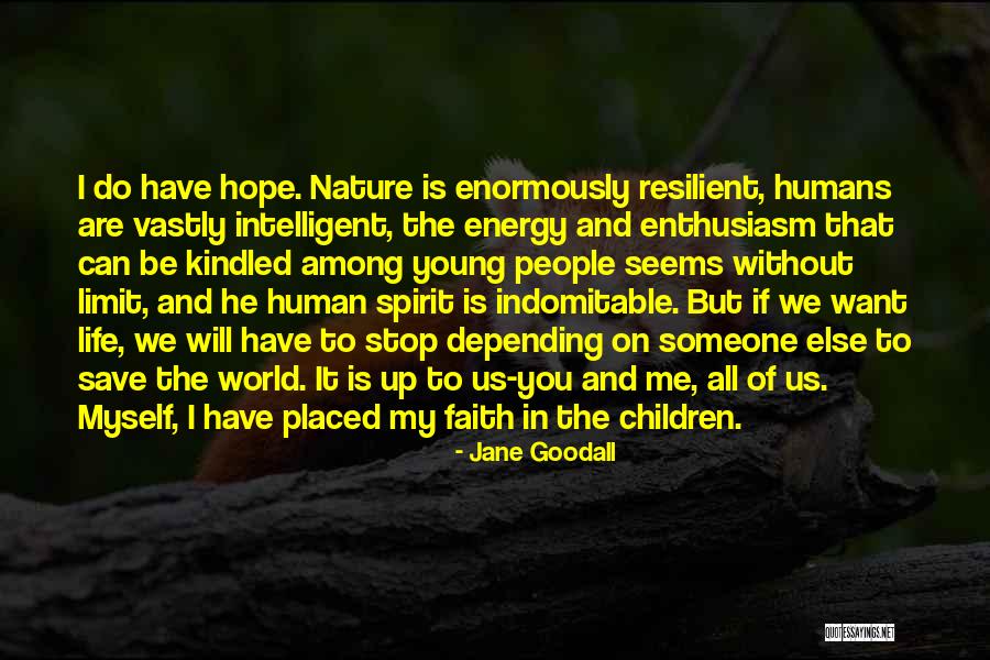 All I Have Is Faith Quotes By Jane Goodall