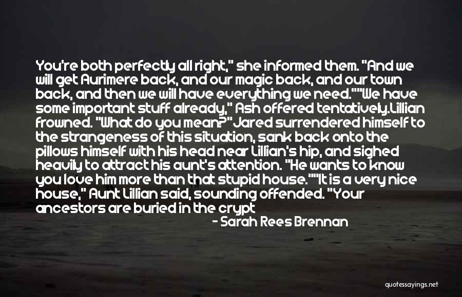 All I Need Is Your Love Quotes By Sarah Rees Brennan