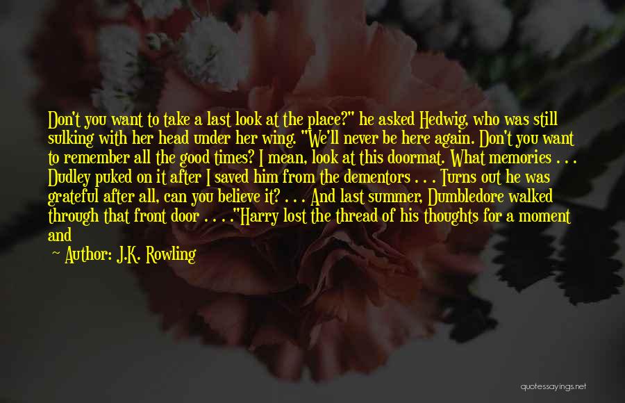 All I Want Is You Back Quotes By J.K. Rowling