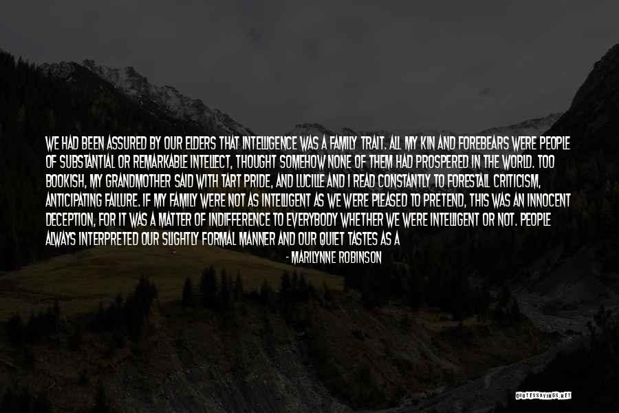 All In Family Quotes By Marilynne Robinson All In Family Quotes By Marilynne Robinson