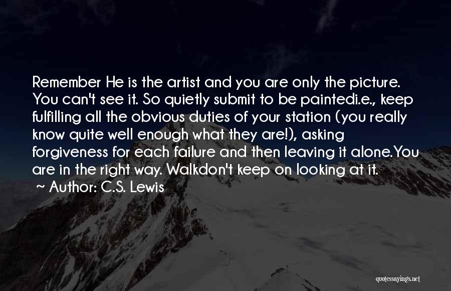 All Is Well Picture Quotes By C.S. Lewis