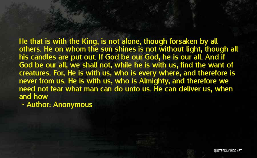 All Is Well With God Quotes By Anonymous