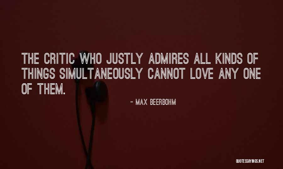 All Kinds Of Love Quotes By Max Beerbohm